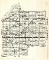 Tuscola County, Wisner, Akron, Columbia, Elmwood, Elkland, Gilford, Fair Grove, Almer, Ellington, Novesta, Denmark, Michigan State Atlas 1930c